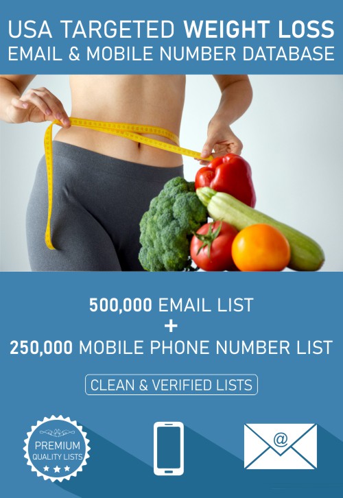 Weight Loss Email & Mobile Number Lists